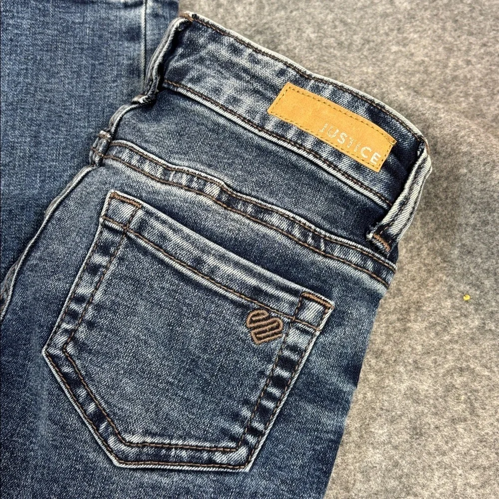 Justice slim girlfriend 5 pocket cotton blend jeans size 8 NWT